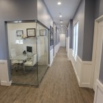 A photo of the hallway of Alexandroff Dental