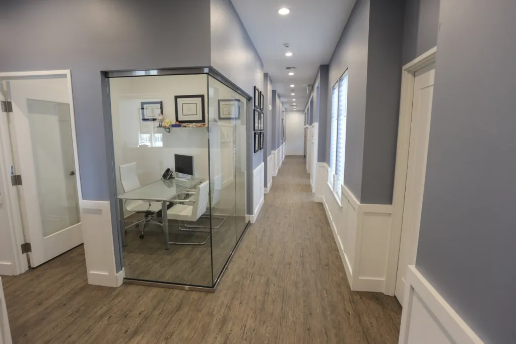 A photo of the hallway of Alexandroff Dental