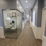 A photo of the hallway of Alexandroff Dental