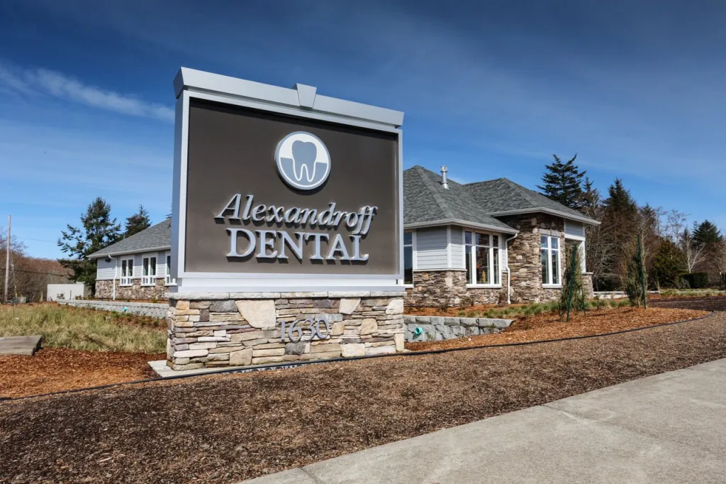 A photo of the office building for Alexandroff Dental