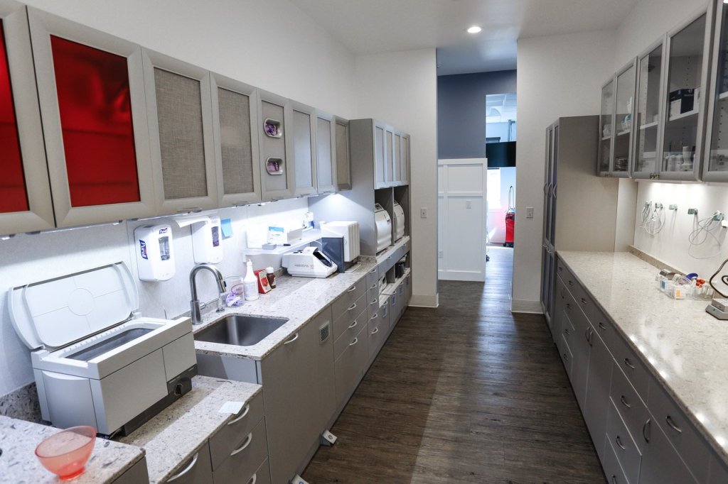 The back office area of Alexandroff Dental